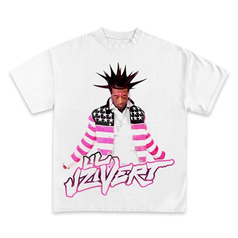 LIL UZI VERT PINK BOOTLEG GRAPHIC T-SHIRT - STREETWEAR Hoodie, Sweatshirt | GrindPrints.com
