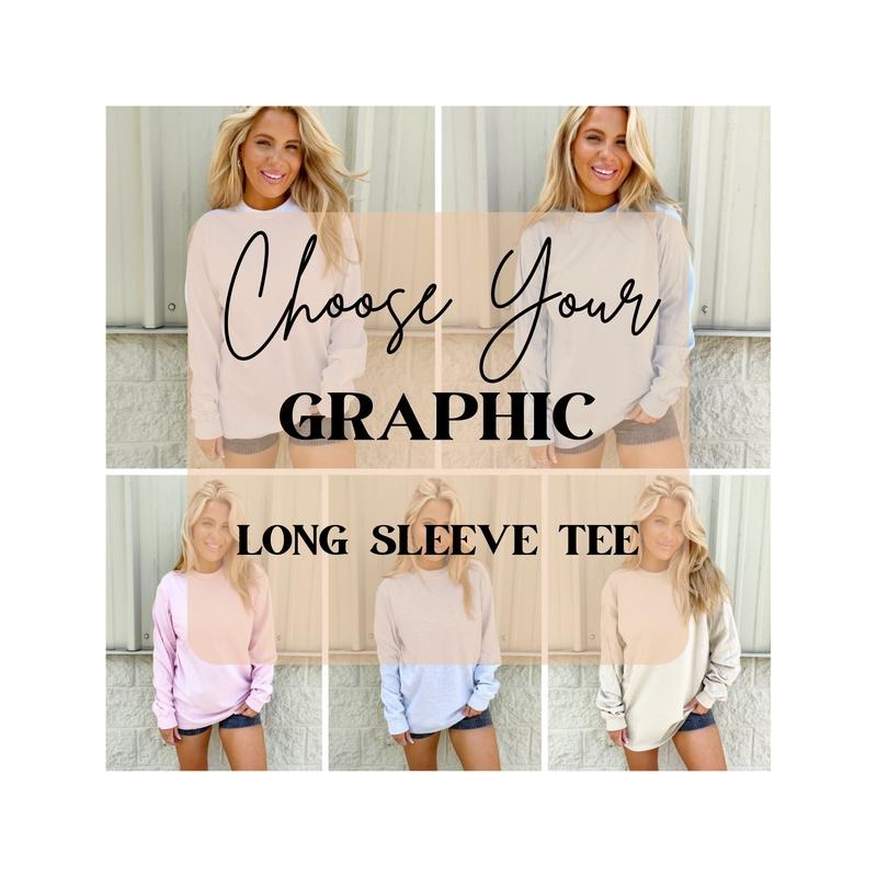 LONG SLEEVE Graphic Tee Hoodie, Sweatshirt | GrindPrints.com