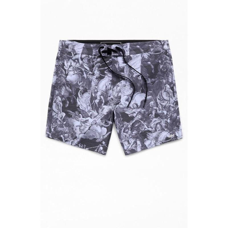 LOST Men's Heavy Metal History 8.5" Boardshorts T-Shirts, Hoodie, Sweatshirt | GrindPrints.com