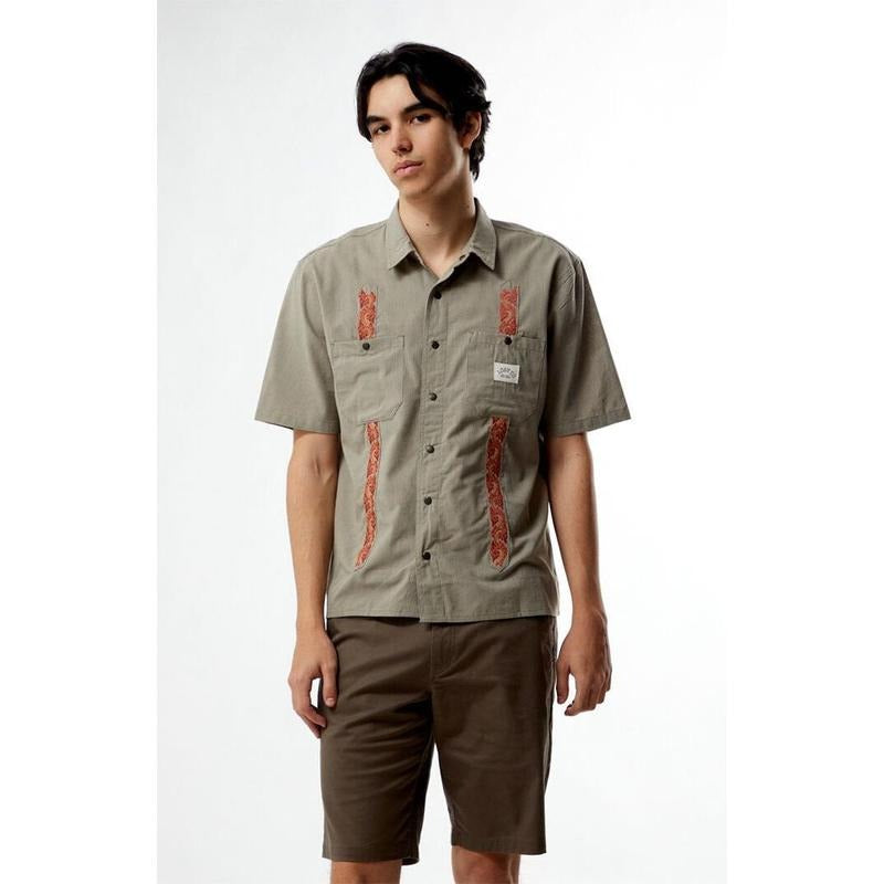 LOST Men's Socal Woven Camp Shirt Hoodie, Sweatshirt | GrindPrints.com