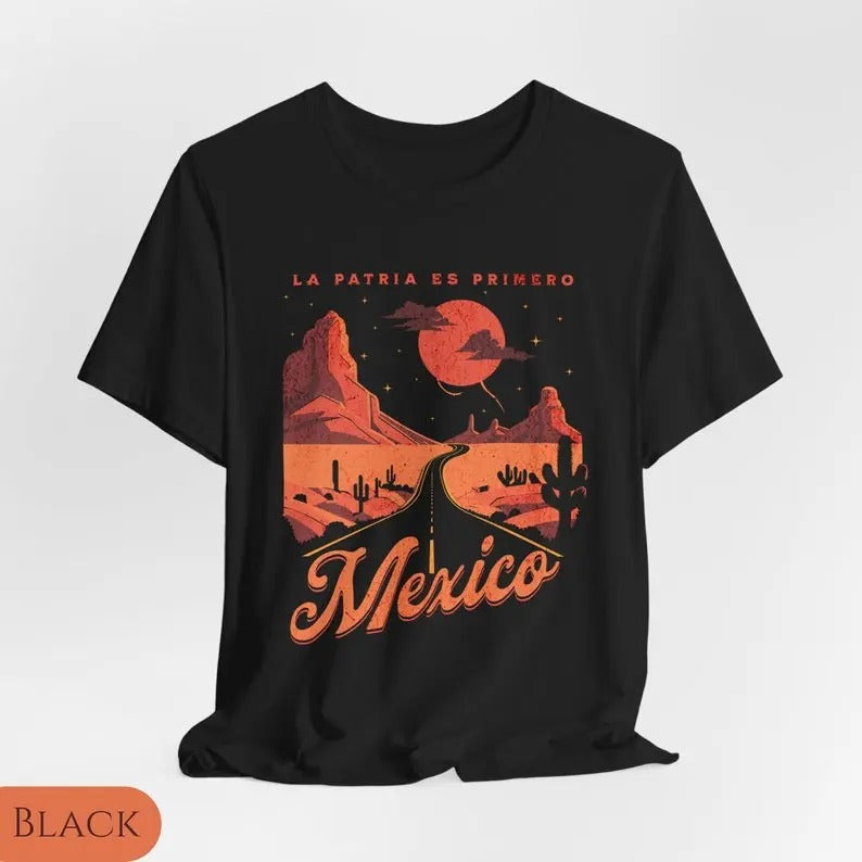 La Patria es Primero Shirt, Mexican T-shirts, Hispanic Heritage Shirt, Latino Shirt, Regalo Para Mujer Tee, Collar Casual...