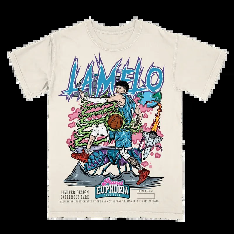 LaMelo Ball  Tee | Vintage Tee Graphic T-Shirt Sweatshirt Hoodie | Sport Tee - Gift For Fan | GrindPrints.com