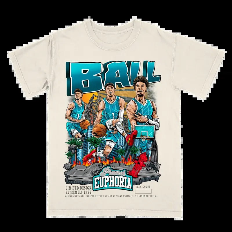 LaMelo Ball Off-White Tee Gift For Fan - Men's Casual T-shirt - Menswear Hoodie, Sweatshirt | GrindPrints.com