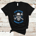 Labor Day T-Shirt & Hoodie | Celebrate with American Flag Design | Happy Labor Day Sweatshirt for Blue Collar Workers |...