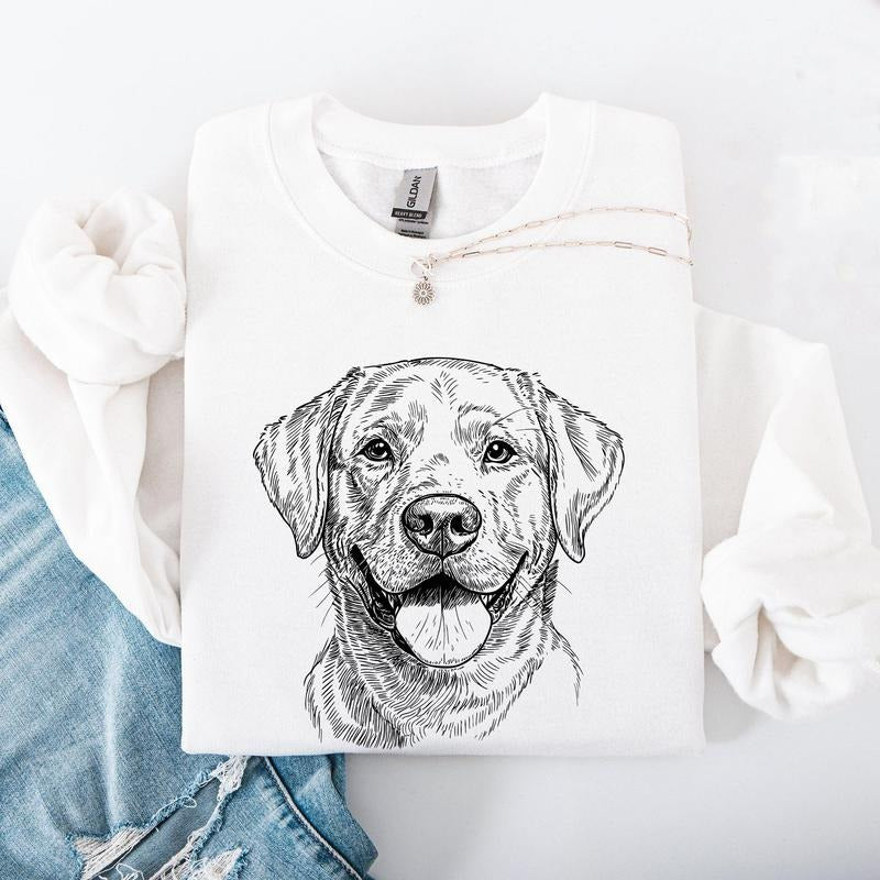 Labrador Retriever, Pet, Dog Breed Sweatshirt, Crew Neck, Women's, Crewneck T-Shirts, Hoodie | GrindPrints.com