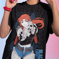 Lagoon Unisex Black Graphic T-shirt, Revy Manga Shirt, Otaku Ropa Sweatshirt, Classic Cotton Design, Perfect for Anime...