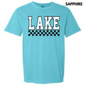 Lake Varsity Checkered Comfort Colors T-Shirt 'NLB' Hoodie, Sweatshirt | GrindPrints.com