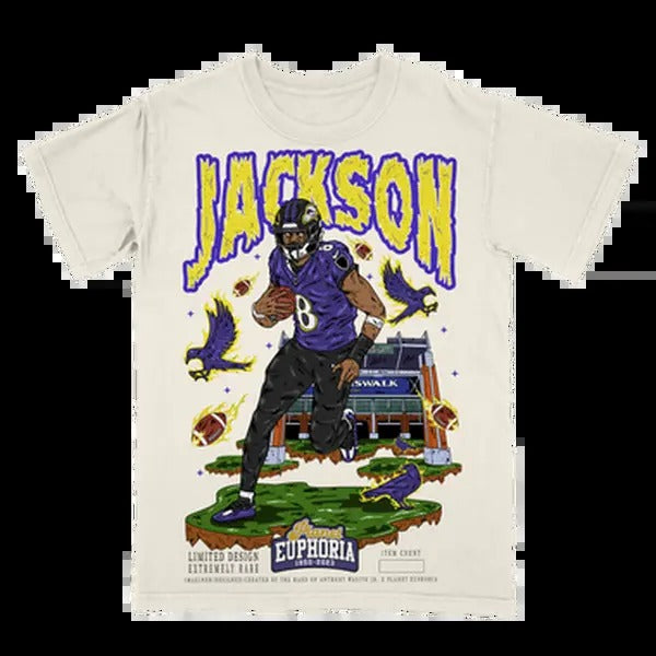 Lamar Jackson V2 Tee Hoodie, Sweatshirt | GrindPrints.com