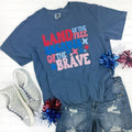 Land Of The Free Comfort Colors T-Shirt Hoodie, Sweatshirt | GrindPrints.com