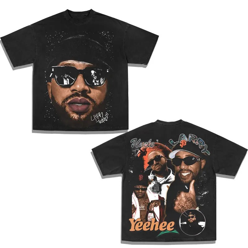 "Larry June" Graphic Tee - Vintage Bootleg Unisex Hoodie, Sweatshirt | GrindPrints.com