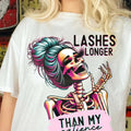 Lashes Longer than my Patience, Funny Tshirt, Trendy Tee, Best Selling Apparel. Hoodie, Sweatshirt | GrindPrints.com