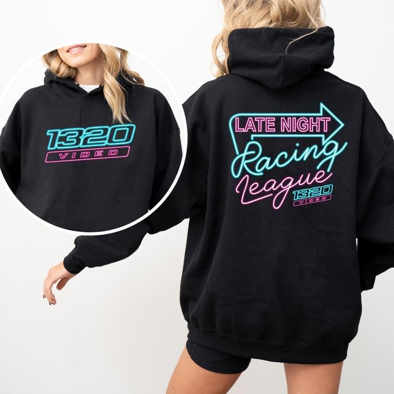 Late Night Racing League Hoodie, 1320 Video Drag Racing Tee, Heavyweight Cotton Hoodie, Gift For Him, For Her cute ...