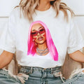 Latto Shirt Heart Tee Cotton Fabric - Women's Summer Top Hoodie, Sweatshirt | GrindPrints.com