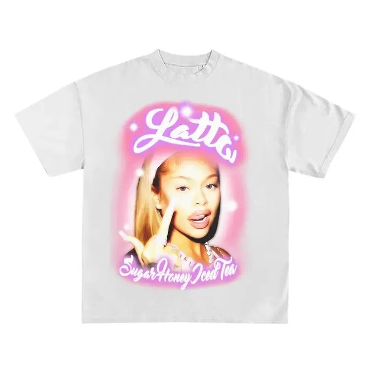 Lattooo t shirt hip hop tee rapper t shirt concert tee Hoodie, Sweatshirt | GrindPrints.com