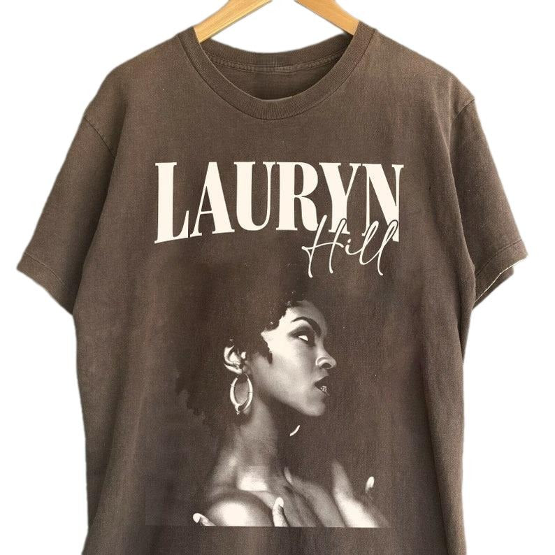 Lauryn 90s Music Lauryn Singer Music Lauryn Concert Shirt Top Streetwear Classic Cotton Fabric T-Shirts, Hoodie, Sweatshirt