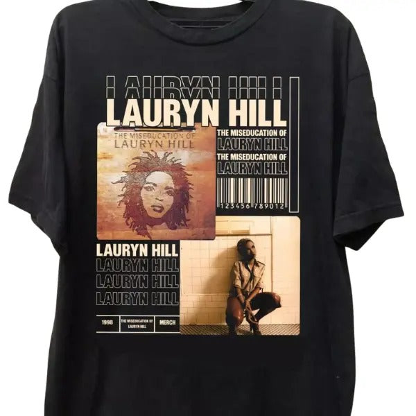 Lauryn H!Ll Music Lovers Black Cotton T-Shirts, Hoodie, Sweatshirt
