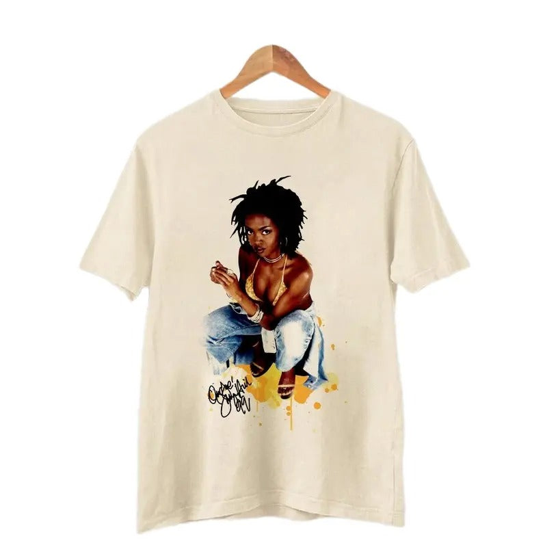 Lauryn Hill Country Music Shirt Hip Hop Lauryn Tour Shirt Albums Classic Collar Cotton Fabric T-Shirts, Hoodie, Sweatshirt