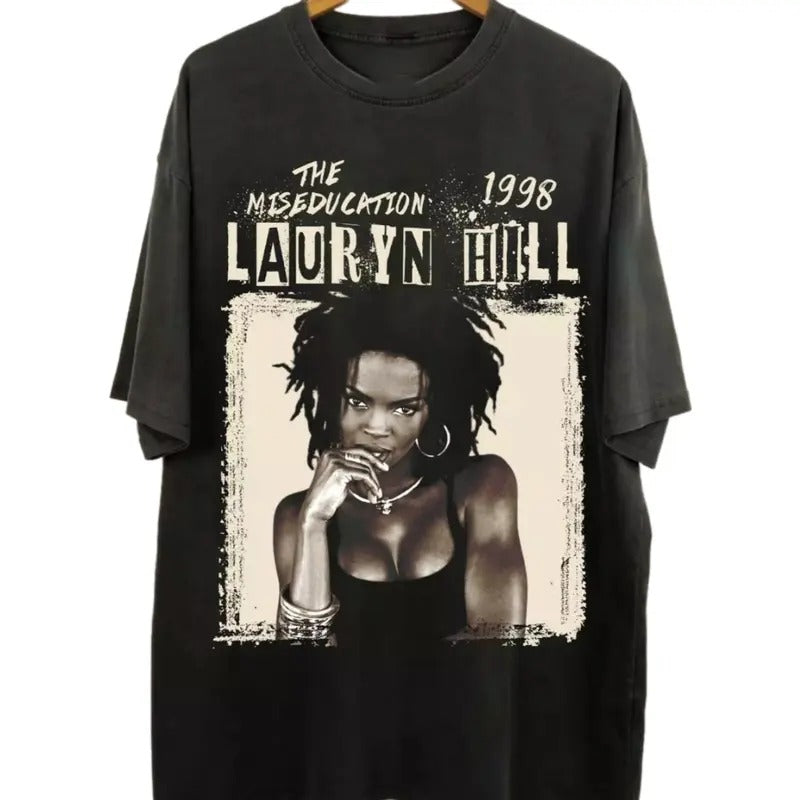 Lauryn Hill Rapp Lauryn Hill Retro 90s Lauryn Hill Shirt Streetwear Classic Cotton Fabric Top T-Shirts, Hoodie, Sweatshirt