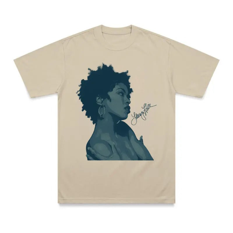 Lauryn Hill Signature Tee, Lauryn T-Shirt, Lauryn Concert, Fans Gift For Men And Women T-Shirt, Heavy Cotton, Unisex for...