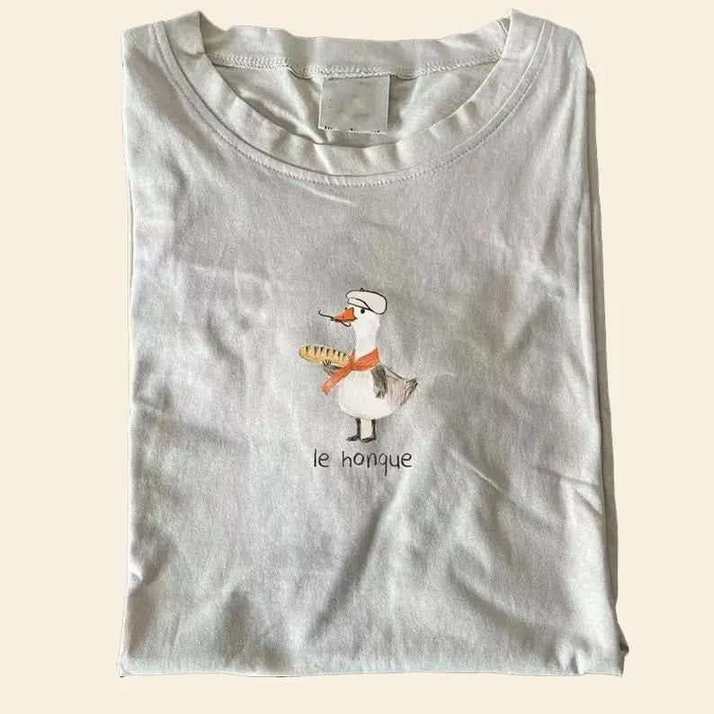 Le honque Goose T-shirt, unisex shirt, gift for him for her, menswear streetwear top crewneck gildan Hoodie, Sweatshirt