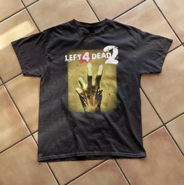 Left 4 Dead 2 T Shirt Vintage Grunge Graphic Opium Y2K Tapout Amity Affliction, Unisex T-shirt, Y2k Shirt, Gift For Men...