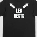 Leg Rests Funny T-Shirt Unisex Cotton Soft Crewneck with Arrow Design Hoodie, Sweatshirt | GrindPrints.com