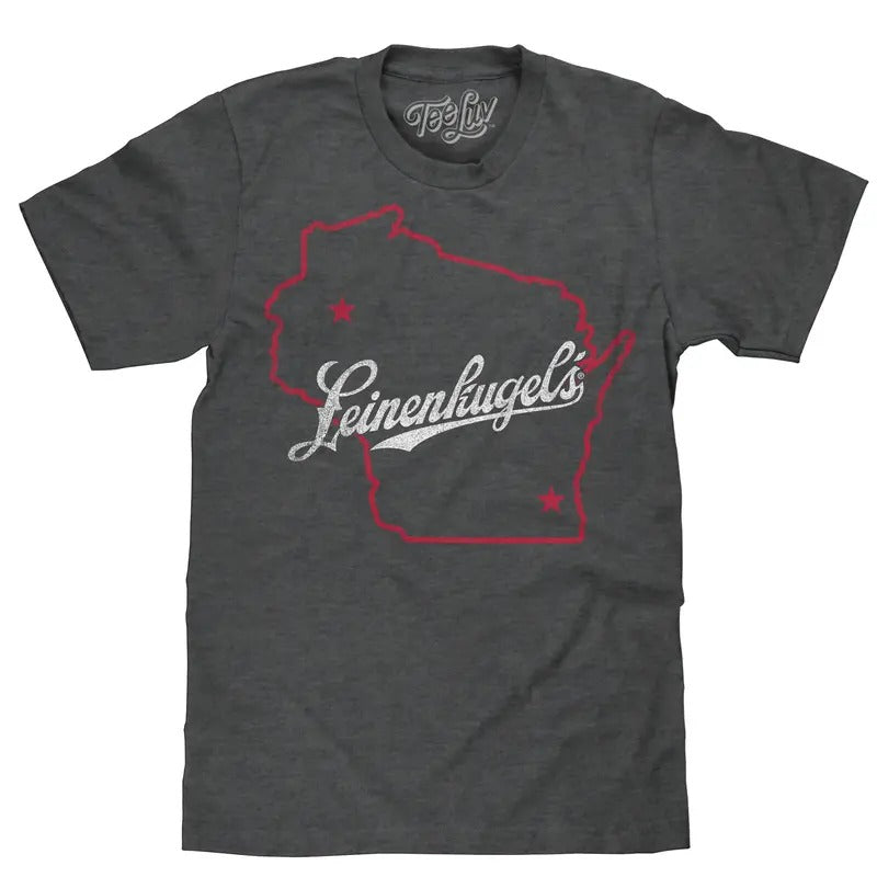 Leinenkugel's Wisconsin T-Shirt - Gray Hoodie, Sweatshirt | GrindPrints.com