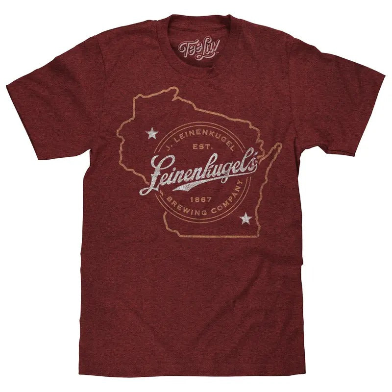 Leinenkugel's Wisconsin T-Shirt - Red Hoodie, Sweatshirt | GrindPrints.com