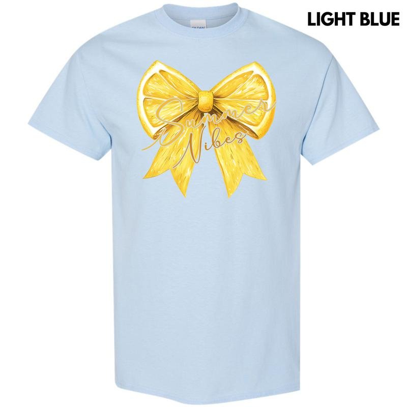 Lemon Summer Bow Gildan Short Sleeve T-Shirt 'NLB' Hoodie, Sweatshirt | GrindPrints.com