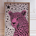 Leopard Art, Pop Art, Pink Leopard, Leopard Poster,Leopard Prints, Leopard Lover Gift, Wall Art, Leopard Illustration,...