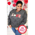 Leopard Big Heart Love Ideal Chenille Sweatshirt T-Shirts, Hoodie | GrindPrints.com