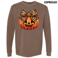 Leopard Dazzle Jack O Lantern Long Sleeve Comfort Colors T-Shirt 'NLB' Hoodie, Sweatshirt | GrindPrints.com