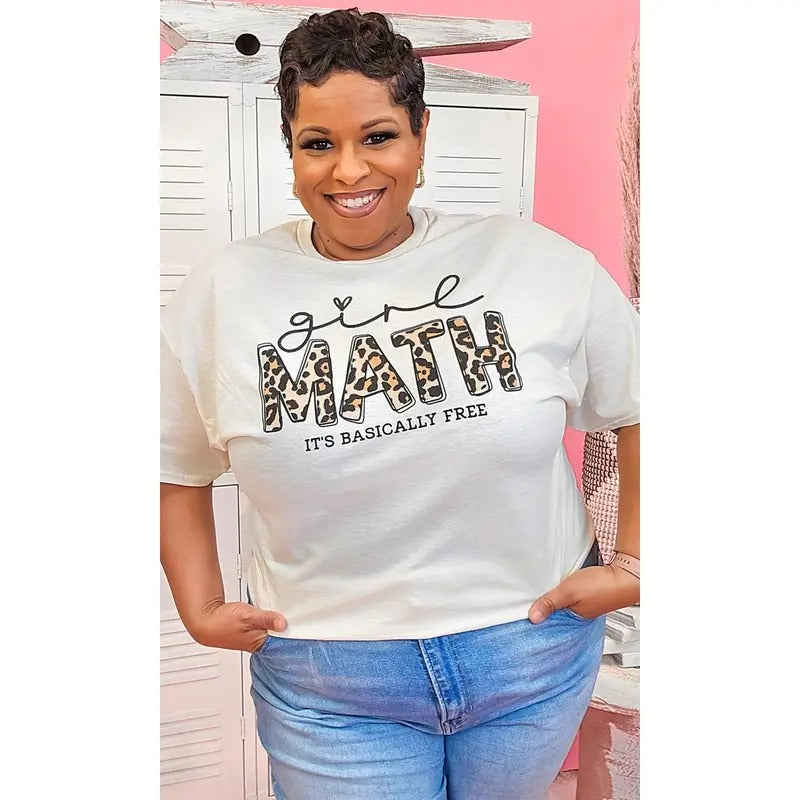 Leopard Girl Math Graphic Shirt Hoodie, Sweatshirt | GrindPrints.com