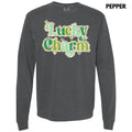 Leopard Lucky Charm Long Sleeve Comfort Colors T-Shirt Hoodie, Sweatshirt | GrindPrints.com