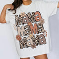 Leopard Mama Flower Tee, Retro Mama Shirt, Mama Groovy Boho Tee, Mother's Day Gift Hoodie, Sweatshirt | GrindPrints.com