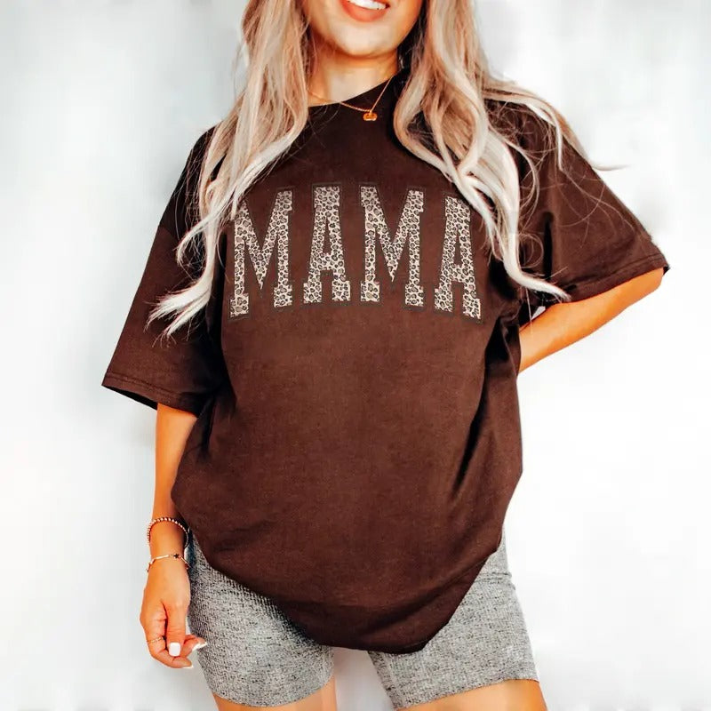 Leopard Mama Shirt, Mothers Day Gift, Mom Shirt, Gift For Mom, Mama Shirt, Leopard Mama T-Shirt Hoodie, Sweatshirt