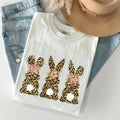 Leopard Print Easter Bunnies Easter Rabbit Comfort Colors Crew Neck T-Shirts, Hoodie, Sweatshirt