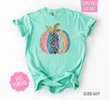 Leopard Pumpkin Shirt Comfort Colors, Trendy Autumn Tshirt Hoodie, Sweatshirt | GrindPrints.com