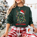 Let It Flow Heart Anatomy Christmas Sweatshirt, CVICU Nurse T-shirt, Cardiac Crew Christmas Tee, Cardiology Xmas Shirt,...