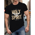 Let The Holy Spirit Dove Religious Tee with Holy Spirit Text and Dove Graphic Unisex Slim Fit or Loose Comfort Round Neck...