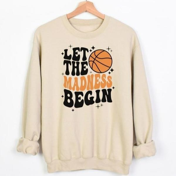 Let The Madness Begin Unisex Classic Shirt, March Madness Shirt, College Basketball Shirt, Basketball Lover Shirt,...