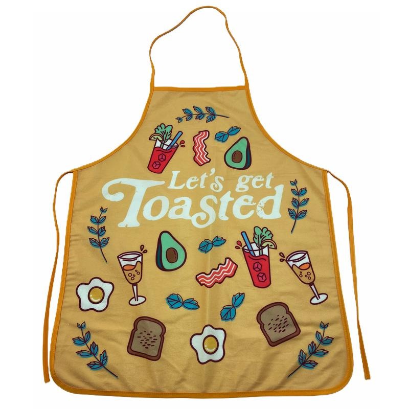 Let'S Get Toasted Apron Funny Comfort Food Breakfast Bruch Novelty Kitchen Apron Funny Kitchenwear Drinking Funny Food Novelty Cookware Yellow T-Shirts, Hoodie, Sweatshirt