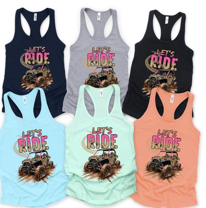 Lets Ride Atv Womens Razorback Tank Top T-Shirts, Hoodie, Sweatshirt | GrindPrints.com