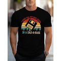 Letter printed T-shirt men's casual style summer slightly elastic round neck T-shirt Made in USA Hoodie, Sweatshirt