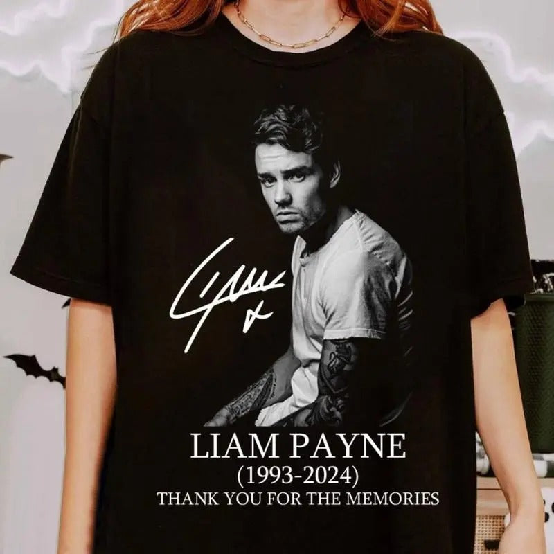Liam Payne Thank You For The Memories Vintage Shirt, Rest In Peace Liam Payne 1993-2024 Tshirt, In Memory Of Liam Payne...