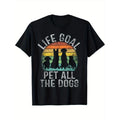 Life Goal Pet All The Dogs Shirt For Women Kids Funny Dog T-Shirt made in usa Hoodie, Sweatshirt | GrindPrints.com