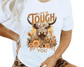 Life Is Tough And So Are You Casual Shortsleeved Shirt. Positive Affirmation Tshirt, Cute Highland Cow and Flowers Top. A...