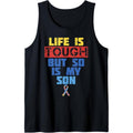 Life's Tough Son Autism Awareness Shirt Mom Dad Support Gift Tank Top MADE IN USA Hoodie, Sweatshirt | GrindPrints.com