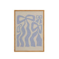 Light Blue Ribbon And Bows Wall Art, Sandy Liang Inspired Home Art, Trendy Art Print, Gifts For Her Women Wall Decor,...