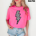 Lightning Bolt Fluffy Patch Comfort Colors T-Shirt Hoodie, Sweatshirt | GrindPrints.com